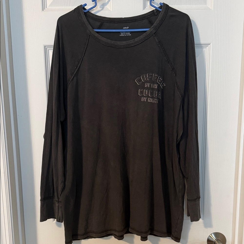 Black Long Sleeve Graphic Tee